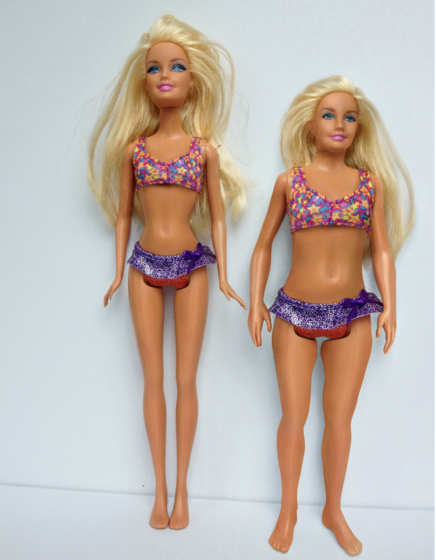 Nu finns Barbie som en genomsnittlig tjej.